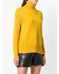 Женская желтая вязаная водолазка от Etro