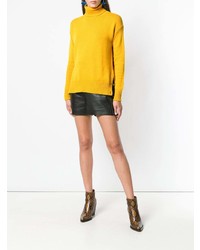 Женская желтая вязаная водолазка от Etro
