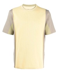 Мужская желтая вязаная футболка с круглым вырезом от Jacquemus