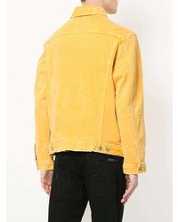 Мужская желтая джинсовая куртка от Adaptation