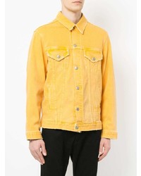 Мужская желтая джинсовая куртка от Adaptation
