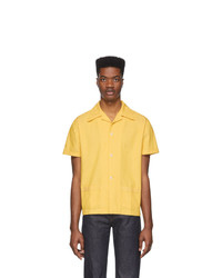 Мужская желтая джинсовая рубашка с коротким рукавом от Levis Vintage Clothing