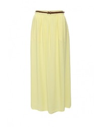 Желтая длинная юбка от Bruebeck