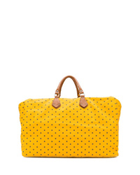 Мужская желтая дорожная сумка из плотной ткани со звездами от Fefè