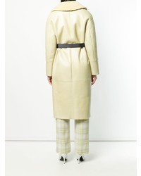 Женская желтая дубленка от Blancha