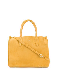 Желтая замшевая большая сумка от Lanvin