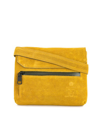 Желтая замшевая сумка почтальона от As2ov