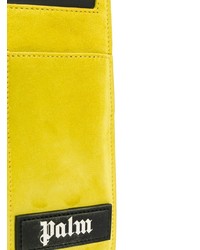 Желтая замшевая сумка почтальона от Palm Angels