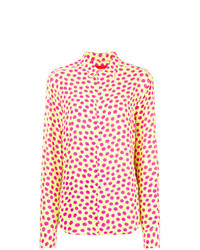 Женская желтая классическая рубашка в горошек от Eckhaus Latta