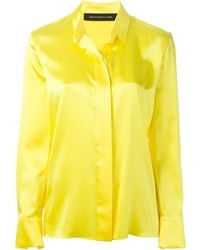 Женская желтая классическая рубашка от Alexandre Vauthier