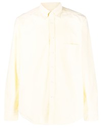 Мужская желтая классическая рубашка от Baracuta