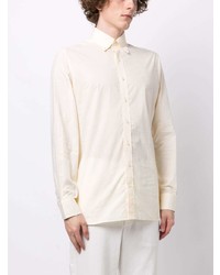 Мужская желтая классическая рубашка от Hackett