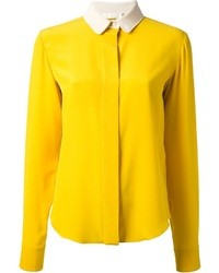 Женская желтая классическая рубашка от Chloé