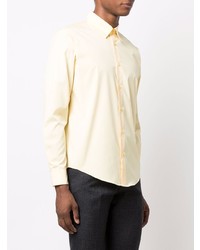 Мужская желтая классическая рубашка от Sandro Paris