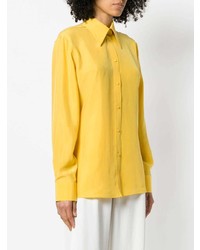 Женская желтая классическая рубашка от Ports 1961