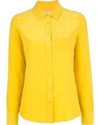 Женская желтая классическая рубашка от Equipment