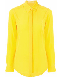 Женская желтая классическая рубашка от Givenchy