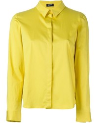 Женская желтая классическая рубашка от Jil Sander Navy