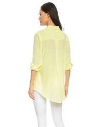 Женская желтая классическая рубашка от Equipment