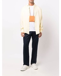 Мужская желтая классическая рубашка от Hackett