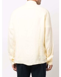 Мужская желтая классическая рубашка от Hackett