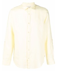 Мужская желтая классическая рубашка от Scotch & Soda