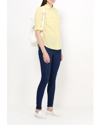 Женская желтая классическая рубашка от Sela