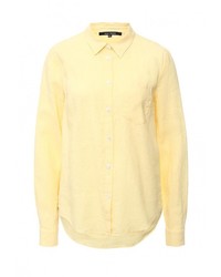 Женская желтая классическая рубашка