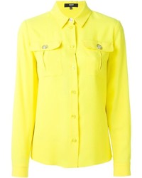 Женская желтая классическая рубашка от Versus