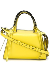 Желтая кожаная большая сумка от Elena Ghisellini