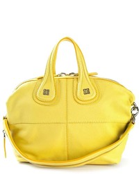 Желтая кожаная большая сумка от Givenchy