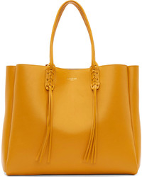 Желтая кожаная большая сумка от Lanvin