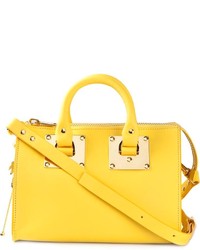 Желтая кожаная большая сумка от Sophie Hulme