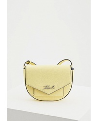 Желтая кожаная поясная сумка от Karl Lagerfeld