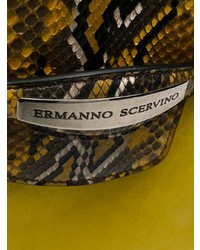 Желтая кожаная сумка-саквояж от Ermanno Scervino