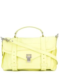 Желтая кожаная сумка-саквояж от Proenza Schouler
