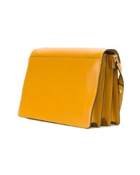 Желтая кожаная сумка-саквояж от Marni