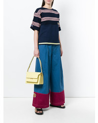 Желтая кожаная сумка-саквояж от Marni