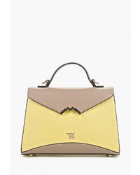 Желтая кожаная сумка-саквояж от Vera Victoria Vito