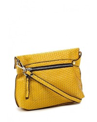 Желтая кожаная сумка через плечо от Bata