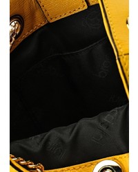 Желтая кожаная сумка через плечо от Braccialini