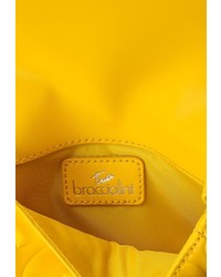 Желтая кожаная сумка через плечо от Braccialini