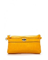 Желтая кожаная сумка через плечо от Chantal