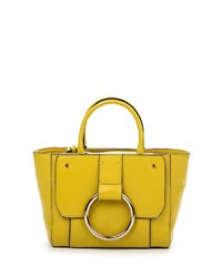 Желтая кожаная сумка через плечо от Coccinelle