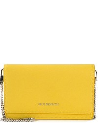 Желтая кожаная сумка через плечо от Givenchy