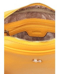 Желтая кожаная сумка через плечо от Labbra
