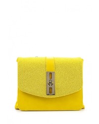Желтая кожаная сумка через плечо от Liu Jo