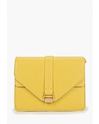 Желтая кожаная сумка через плечо от Marks & Spencer