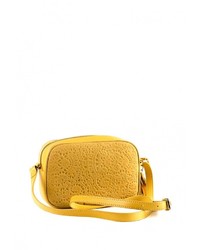 Желтая кожаная сумка через плечо от Piero