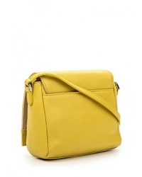 Желтая кожаная сумка через плечо от Pimobetti